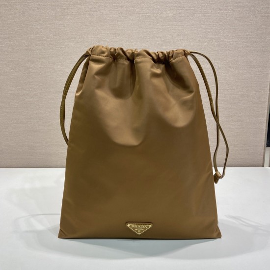 replica RE-NYLON POUCH IN BRANDY UK