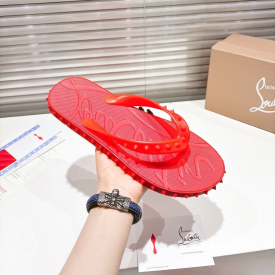 replica SUPER LOUBI FLIP RUBBERS IN RED - CLS20 UK