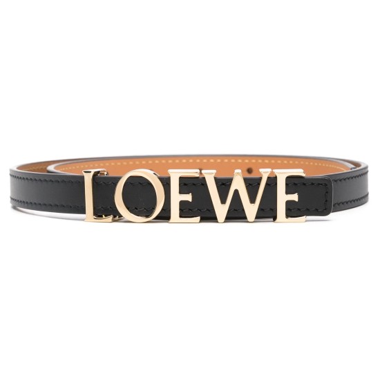 replica LEATHER 15MM BELT IN BLACK - B394 UK