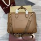 replica GG EMBLEM MEDIUM BRIEFCASE BROWN LEATHER UK