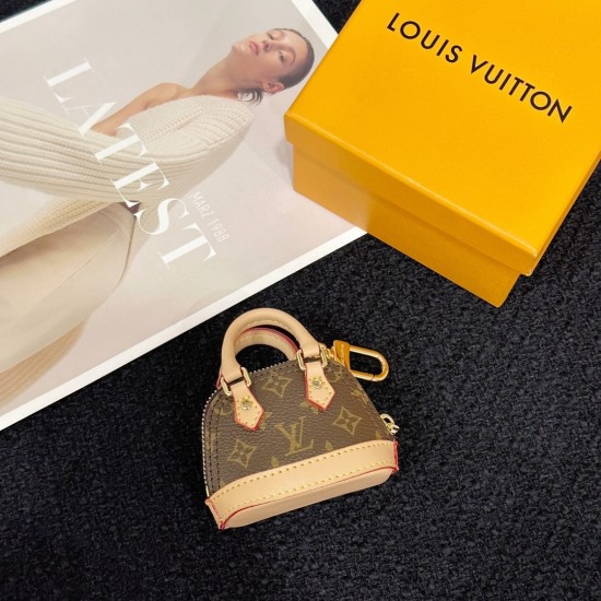 Replica Micro Alma Bag Charm Brown Mongoram Canvas M00995 Uk