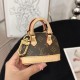 Replica Micro Alma Bag Charm Brown Mongoram Canvas M00995 Uk