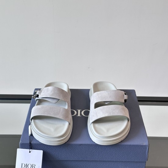 replica AQUA SANDALS DI0R GRAY SUEDE - CDS34 UK