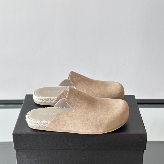 replica SUEDE LOGO MULES IN BEIGE - PDS31 UK