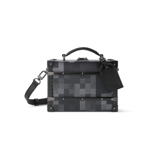 replica HANDLE TRUNK BAG DAMOFLAGE BLACK CANVAS N00059 UK