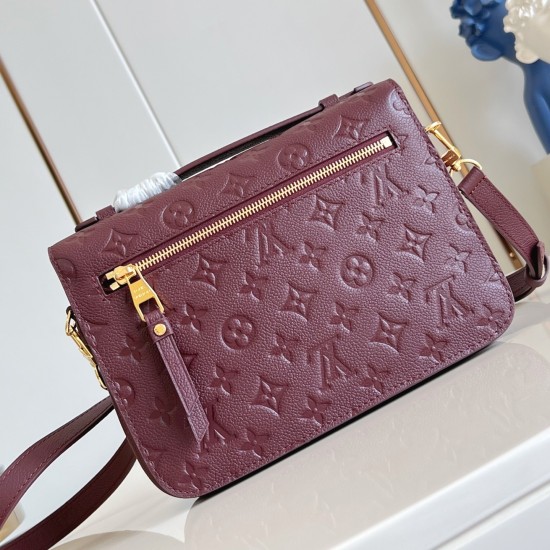 Replica Pochette Metis Mm Bag Grenat Embossed Grained Cowhide Leather M25939 Uk - 13474 - Buddha Luxury