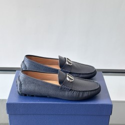 ODEON LOAFERS NAVY BLUE GRAINED CALFSKIN - CD422 UK ODEON LOAFERS NAVY BLUE GRAINED CALFSKIN - CD422 UK