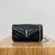 Replica Loulou Black Lambskin Shoulder Bag Uk - 12028 - Buddha Luxury