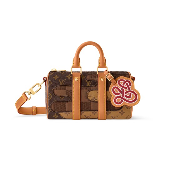 replica KEEPALL BANDOULIERE 25 BAG BROWN MONOGRAM LANDSCAPE CANVAS M15428 UK