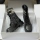 replica D-MAJOR ANKLE BOOTS BLACK AND WHITE CANNAGE TWEED AND BLACK CALFSKIN - CD429 UK