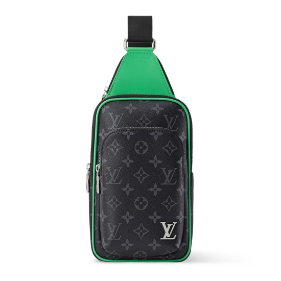 replica AVENUE SLINGBAG PM BAMBOO GREEN MONOGRAM ECLIPSE CANVAS M25891 UK