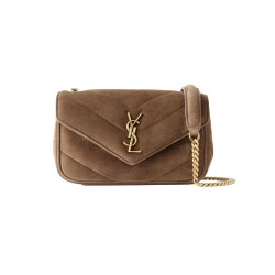 Loulou Small Quilted Suede Shoulder Bag Uk
