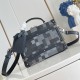 replica HANDLE TRUNK BAG DAMOFLAGE BLACK CANVAS N00059 UK