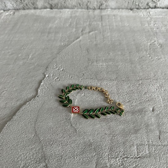 replica CASABLANCA LAUREL LEAF BRACELET GREEN JEWELLERY UK