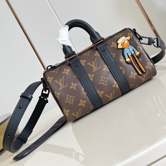 replica KEEPALL XS BAG BROWN MONOGRAM CANVAS M80201 UK
