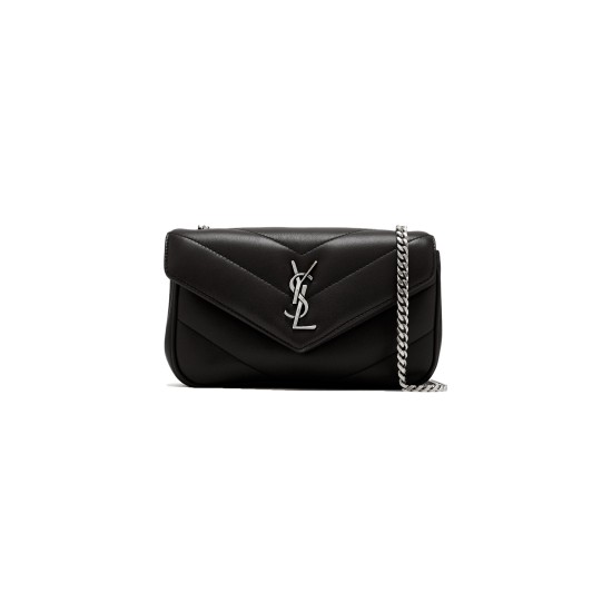 Replica Ysl 12029 YFR#18391 Buddha Luxury Replica Loulou Mini Chain Bag In Black Uk - 12029 - Buddha Luxury