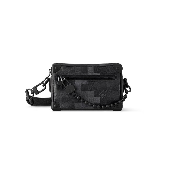 replica MINI SOFT TRUNK BAG BLACK DAMOFLAGE BLACK CANVAS M14922 UK