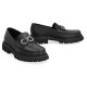 replica LEATHER LOAFERS IN BLACK - SF78 UK