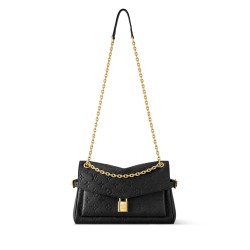 ANYTIME FLAP BAG BLACK COWHIDE LEATHER M14604 UK