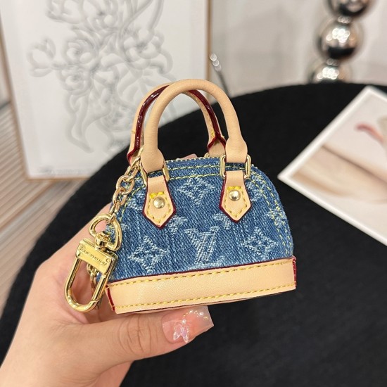 replica MICRO ALMA BAG CHARM MONOGRAM DENIM M0170 UK