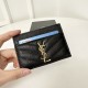 replica CASSANDRE YSL CARD CASE BLACK GRAINED LEATHER UK