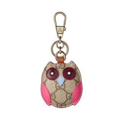 Owl-Shaped Bag Charm Beige And Dark Brown New Gg Monogram Canvas Uk