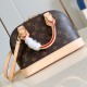 replica ALMA BB HANDBAG BROWN MONOGRAM CANVAS M46990 UK