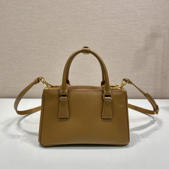 Replica Prada 14129 PFR#17930 Buddha Luxury Replica Galleria Saffiano Leather Mini-Bag In Brown Uk - 14129 - Buddha Luxury
