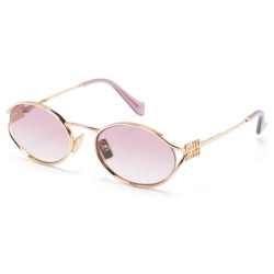 OVAL FRAME SUNGLASSES IN PINK AND GOLD SMU52YS - SG205 UK
