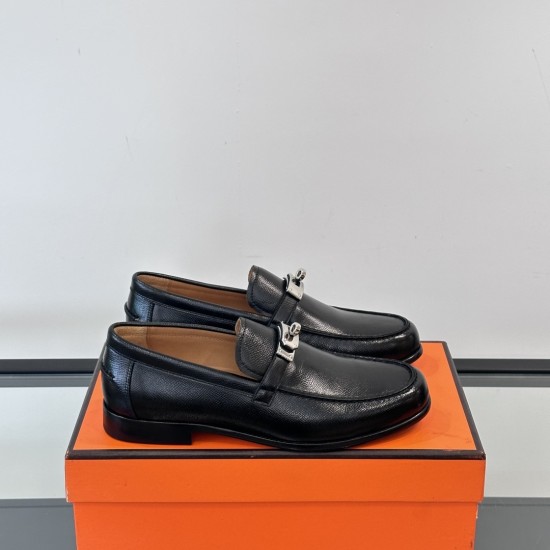 replica KARL LOAFERS IN BLACK - H263 UK