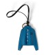 replica LEATHER SHIRT KEYCHAIN IN BLUE UK