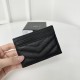 replica CASSANDRE YSL CARD CASE BLACK GRAINED LEATHER UK