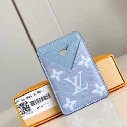 PORTE-CARTES MAGNET BLUE MONOGRAM CANVAS M14119 UK