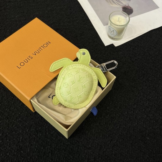 replica TURTLE POUCH BAG CHARM IN LIME M02526 UK