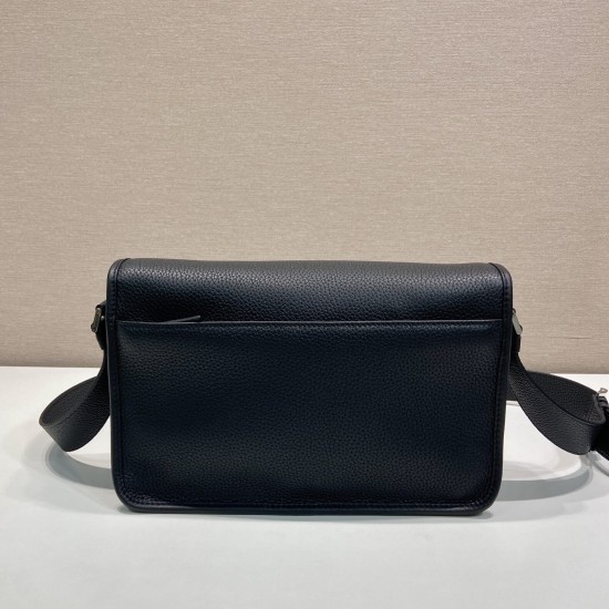 replica LEATHER SHOULDER BAG IN BLACK UK