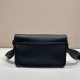 replica LEATHER SHOULDER BAG IN BLACK UK