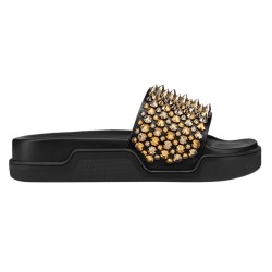 Pool Roc Slides Black Gold Spikes - Cls15 Uk
