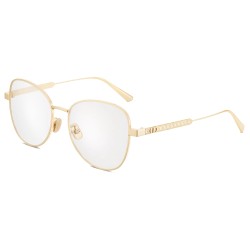 B1F GOLD-FINISH METAL BUTTERFLY GLASSES WITH BLUE LIGHT FILTER - SG170 UK