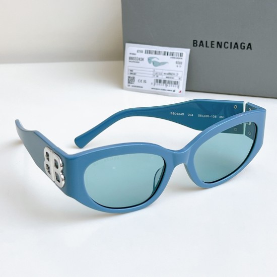 replica BOSSY ROUND AF SUNGLASSES IN LIGHT BLUE BB0324 - SG148 UK