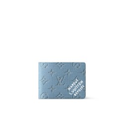 Multiple Wallet Blue Monogram Heritage Canvas M14691 Uk