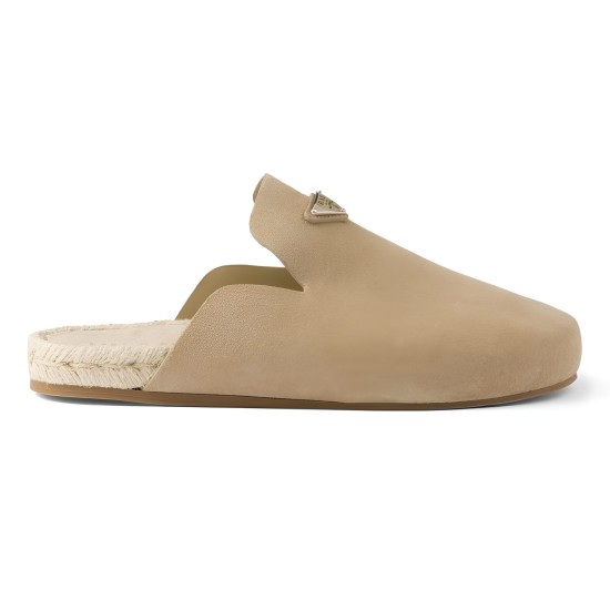 replica SUEDE LOGO MULES IN BEIGE - PDS31 UK