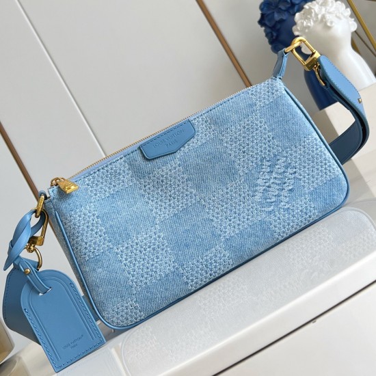 Replica POCHETTE ACCESSORIES XL BAG BLUE DENIM N00204 UK replica POCHETTE ACCESSORIES XL BAG BLUE DENIM N00204 UK