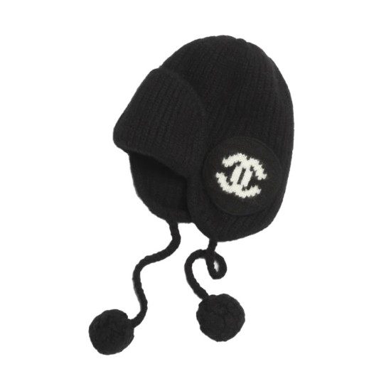 replica BEANIE BLACK WOOL CASHMERE UK