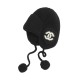 replica BEANIE BLACK WOOL CASHMERE UK