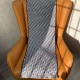 replica OBLIQUE UNIVERSITY REVERSIBLE SCARF NAVY BLUE WOOL AND SILK UK
