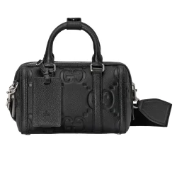 Jumbo Gg Mini Duffle Bag Black Leather Uk