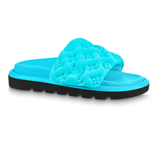 replica POOL PILLOW COMFORT SLIDES IN BLUE - LVS63 UK