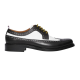 replica BROGUE LEATHER LACE-UP SHOES IN BLACK AND WHITE - BBR105 UK