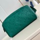 Replica L Men Clutch and pouch Dopp Kit Borneo Green Taurillon Monogram Cowhide Leather M12863 Uk