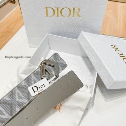 Gray Cd Diamond Canvas Reversible Belt - B257 Uk Gray Cd Diamond Canvas Reversible Belt - B257 Uk